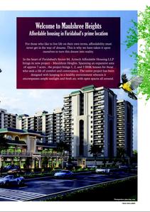 Image of 1045 Sq.ft 2.5 BHK Apartment / Flat for sale in Arttech Maulshree Heights, Sector 84, Faridabad for Rs. 10000000