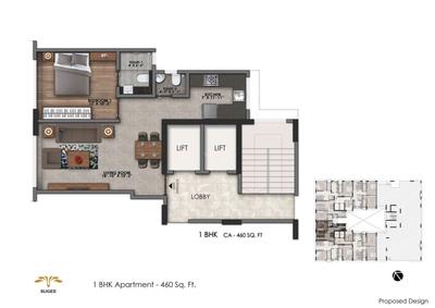 Image of 1550 Sq.ft 3 BHK Apartment / Flat for sale in Sugee Preksha, Dadar East, Mumbai for Rs. 47500000