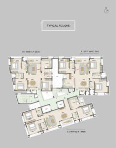 Image of 1859 Sq.ft 3 BHK Apartment / Flat for sale in Lavik Shanthi, Race Course, Coimbatore for Rs. 25000000