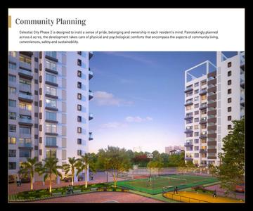 Image of 1400 Sq.ft 3 BHK Apartment / Flat for sale in Rama Celestial City Phase II Building I J K, Ravet, Pune for Rs. 12500000