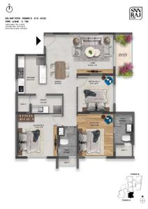 Image of 1870 Sq.ft 3 BHK Apartment / Flat for sale in Raj Bay Vista by SNN Properties LLP, Bilekahalli, Bengaluru for Rs. 27500000