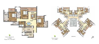 Image of 1910 Sq.ft 4 BHK Apartment / Flat for sale in Runwal Runwal Greens Wing 5 To 8, Bhandup West, Mumbai for Rs. 58000000