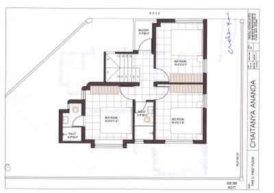 Image of 1200 Sq.ft 3 BHK Independent House for sale in Chaitanya Anand, Jitodia, Anand for Rs. 5100000