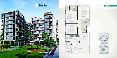 Image of 1799 Sq.ft 3 BHK Apartment / Flat for sale in Sudarshan Status, Sola, Ahmedabad for Rs. 10000000