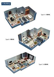 Image of 670 Sq.ft 1 BHK Apartment / Flat for sale in Shakti Siyara Fortune, Bhiwandi, Thane for Rs. 3400000