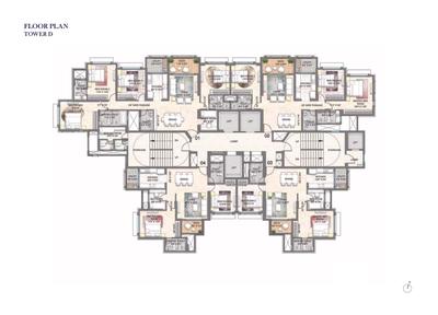 Image of 2200 Sq.ft 4.5 BHK Apartment / Flat for sale in Lodha Bellagio, Powai, Mumbai for Rs. 85000000