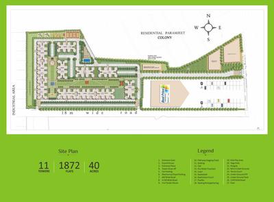 Image of 1230 Sq.ft 3 BHK Apartment / Flat for sale in Finton Homes Hampton Homes, Bholapur, Ludhiana for Rs. 5400000