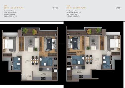 Image of 992 Sq.ft 2 BHK Apartment / Flat for sale in Amanora Ascent Towers, Hadapsar, Pune for Rs. 14000000