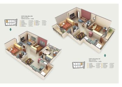 Image of 1203 Sq.ft 2 BHK Apartment / Flat for sale in Shreevari Sannidhi, Hennur, Bengaluru for Rs. 9864600