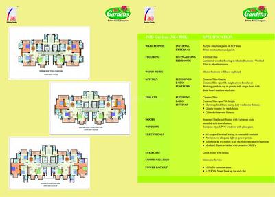 Image of 1870 Sq.ft 3 BHK Apartment / Flat for sale in JMD Gardens, Sector 33, Gurgaon for Rs. 28500000
