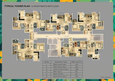 Image of 1057 Sq.ft 2 BHK Apartment / Flat for sale in Provident Ecopolitan Phase 4, Huvinayakanahalli, Bengaluru for Rs. 11000000