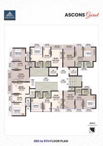 Image of 650 Sq.ft 1 BHK Apartment / Flat for sale in Ascons Garnet, Pushpak Nagar, Navi Mumbai for Rs. 3887000