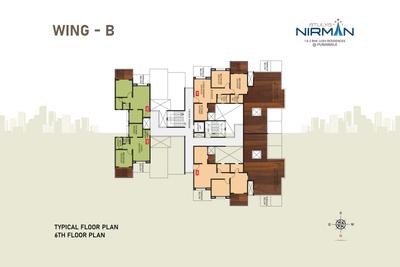 Image of 500 Sq.ft 1 BHK Apartment / Flat for sale in Shevi Atulya Nirman A B Wing, Tathawade, Pune for Rs. 4800000
