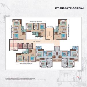 Image of 1150 Sq.ft 2 BHK Apartment / Flat for sale in Landmaark La Palacio, Nerul, Navi Mumbai for Rs. 22000000