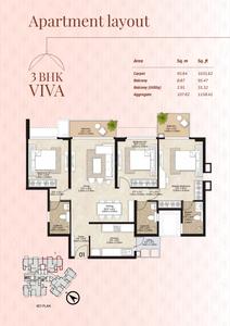 Image of 1012 Sq.ft 2 BHK Apartment / Flat for sale in Mahindra Citadel Tower L, Chinchwad, Pune for Rs. 10100000