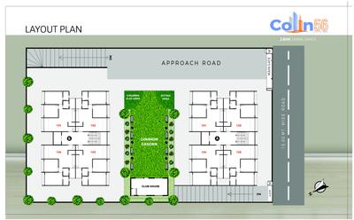 Image of 1350 Sq.ft 2 BHK Apartment / Flat for sale in Colin 56, Motera, Ahmedabad for Rs. 6500000
