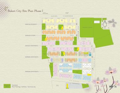 Image of 760 Sq.ft 1 BHK Apartment / Flat for sale in Bakeri City, Vejalpur, Ahmedabad for Rs. 3400000