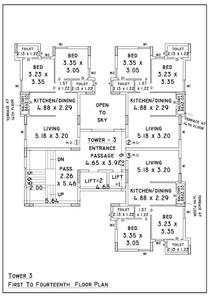 Image of 832 Sq.ft 3 BHK Apartment / Flat for sale in Nand Heights, Yogi Nagar, Rajkot for Rs. 8500000