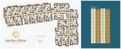 Image of 1146 Sq.ft 2 BHK Apartment / Flat for sale in Shree Sai Sunshine by Sree Sai Builders, Thirumalashettyhally, Bengaluru for Rs. 12400000