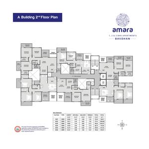 Image of 1050 Sq.ft 2 BHK Apartment / Flat for sale in Siddh Amara Phase II, Bavdhan, Pune for Rs. 8700000