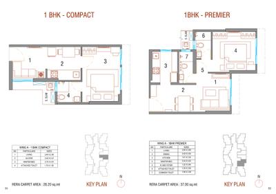 Image of 350 Sq.ft 1 BHK Apartment / Flat for sale in UK Luxecity E F, Kandivali East, Mumbai for Rs. 8500000