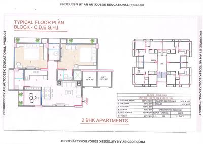 Image of 1080 Sq.ft 2 BHK Apartment / Flat for sale in Shree Sahajanand Helenium, Chandkheda, Ahmedabad for Rs. 6100000