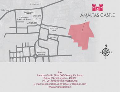 Image of 1200 Sq.ft 2 BHK Independent House for sale in Green Amaltas Castle, Kachana, Raipur for Rs. 4051000