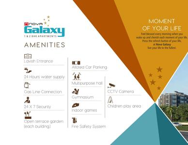 Image of 830 Sq.ft 1 BHK Apartment / Flat for sale in Nova Galaxy, Palanpur, Surat for Rs. 3500000