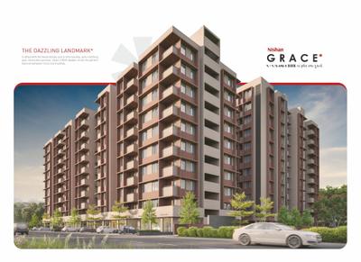 Image of 1100 Sq.ft 2 BHK Apartment / Flat for sale in Nishan Grace, New Ranip, Ahmedabad for Rs. 4800000