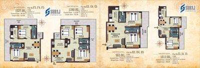 Image of 1200 Sq.ft 3 BHK Apartment / Flat for sale in Suraj Paradise, Harhua, Varanasi for Rs. 8112000