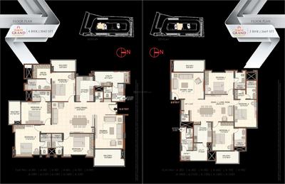 Image of 2669 Sq.ft 3 BHK Apartment / Flat for sale in August Grand by August Ventures, Kaikondrahalli, Bengaluru for Rs. 38500000
