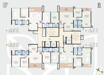 Image of 1666 Sq.ft 3 BHK Apartment / Flat for sale in Swaraj 54 Flores Drive Phase 1, Hadapsar, Pune for Rs. 14500000