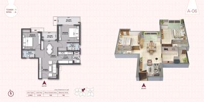 Image of 1200 Sq.ft 2 BHK Apartment / Flat for sale in Zjsh Spv Consortium Magnum, Chandrasekharpur, Bhubaneswar for Rs. 12800000