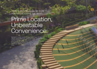 Image of 445 Sq.ft 1 BHK Apartment / Flat for sale in Town United City, Peelamedu, Coimbatore for Rs. 580000
