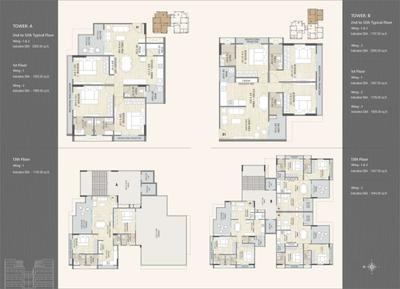 Image of 2100 Sq.ft 4 BHK Apartment / Flat for sale in Samanvay West Park, New Alkapuri, Vadodara for Rs. 11800000