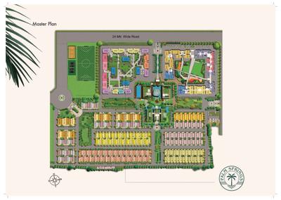 Image of 1706 Sq.ft 3 BHK Apartment / Flat for sale in Mahimas Palm Springs Phase III, Sitapura, Jaipur for Rs. 9894800