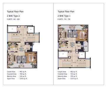 Image of 1850 Sq.ft 3 BHK Apartment / Flat for sale in Galaxy Towers, Dyalpur, Mohali for Rs. 11600000