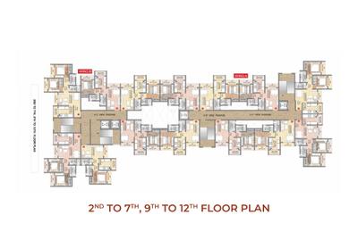 Image of 678 Sq.ft 1 BHK Apartment / Flat for sale in Supreme The Livin, Kalyan West, Kalyan for Rs. 3300000