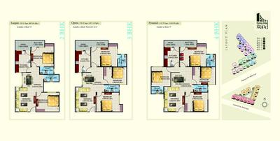 Image of 1340 Sq.ft 3 BHK Apartment / Flat for sale in Sterling Globe Grand, Hoshangabad Road, Bhopal for Rs. 3800000