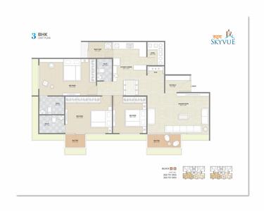 Image of 2313 Sq.ft 3 BHK Apartment / Flat for sale in Rudram Skyvue, Gota, Ahmedabad for Rs. 12500000