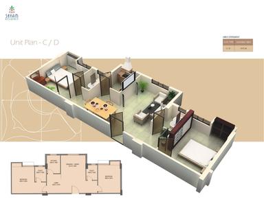 Image of 1825 Sq.ft 3 BHK Apartment / Flat for sale in Shyam Residency, Dum Dum Park, Kolkata for Rs. 12500000