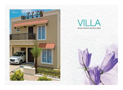 Image of 1001 Sq.ft 3 BHK Villa for sale in Casagrand Bloom, Irandankattalai, Chennai for Rs. 10000000