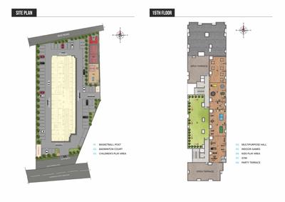 Image of 1025 Sq.ft 2 BHK Apartment / Flat for sale in Jains Aashna, Villankurichi, Coimbatore for Rs. 7400000