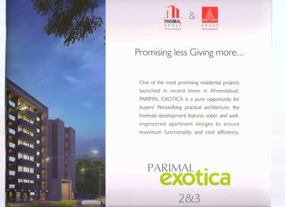Image of 2214 Sq.ft 3 BHK Apartment / Flat for sale in Parimal Exotica, Naroda, Ahmedabad for Rs. 13151000