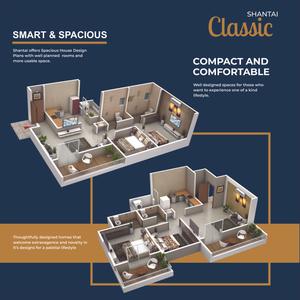 Image of 970 Sq.ft 2 BHK Apartment / Flat for sale in Shantai Classic, Ravet, Pune for Rs. 7500000