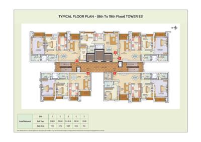 Image of 1704 Sq.ft 3 BHK Apartment / Flat for sale in Ozone Greens Phase 2 by Ozone Group, Medavakkam, Chennai for Rs. 9500000