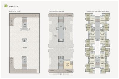 Image of 945 Sq.ft 2 BHK Apartment / Flat for sale in Shree Paradise Palms, Makarpura, Vadodara for Rs. 3090000