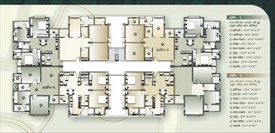 Image of 718 Sq.ft 2 BHK Apartment / Flat for sale in Parshwanath Royal Residency, Adalaj, Gandhinagar for Rs. 6000000