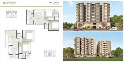 Image of 990 Sq.ft 2 BHK Apartment / Flat for sale in Shreeji Residency, Vastral, Ahmedabad for Rs. 3300000