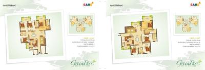Image of 1450 Sq.ft 4 BHK Apartment / Flat for sale in Sare Crescent Green Parc, Sector 92, Gurgaon for Rs. 17000000